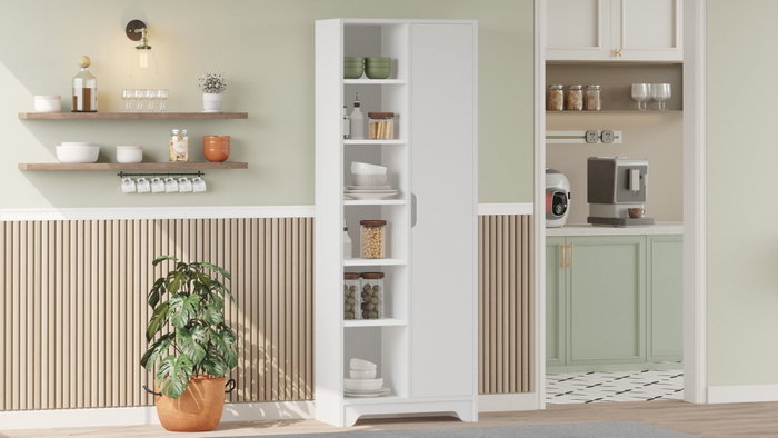 Hanah Home Armario Multiusos LIB2-W Blanco